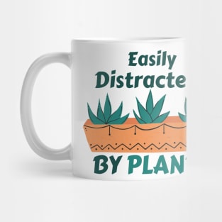 Easily Distracted By Plants | Plant Lover | Gift for Mom | Graphic Plant Mug